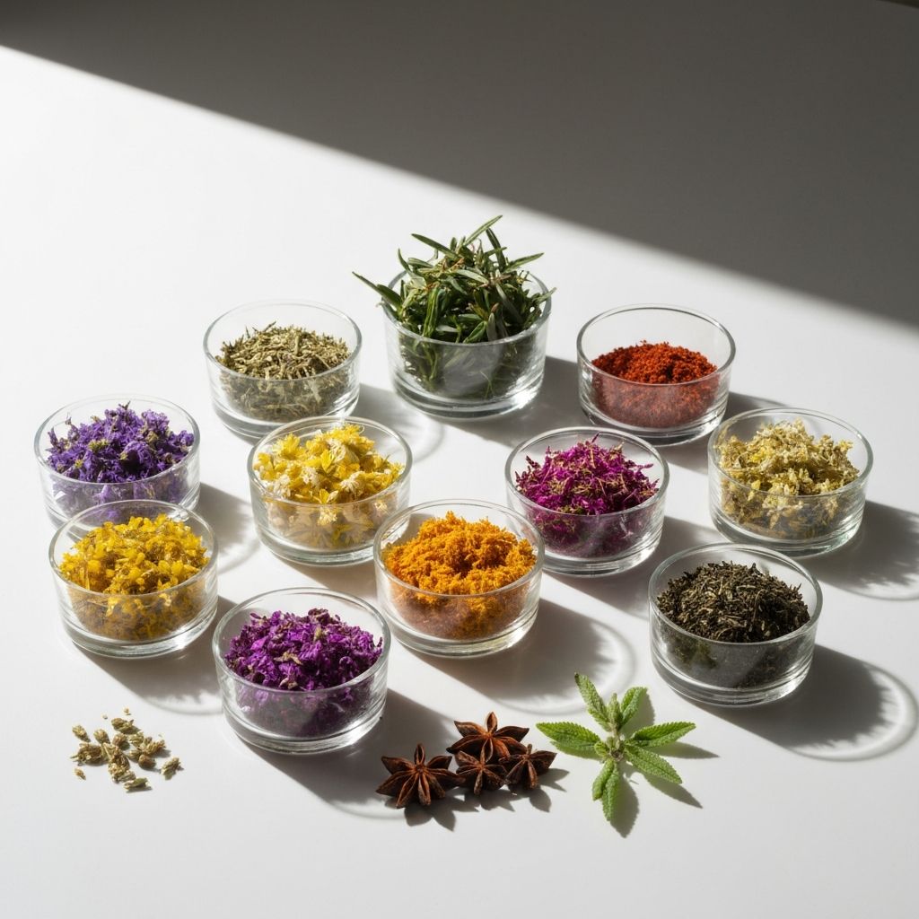 Natürliche botanische Zutaten